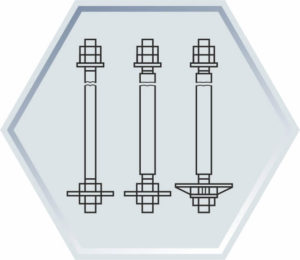 Фундаментные болты тип 2 с анкерной плитой